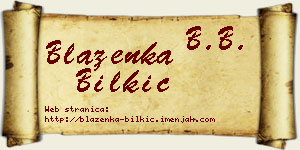 Blaženka Bilkić vizit kartica